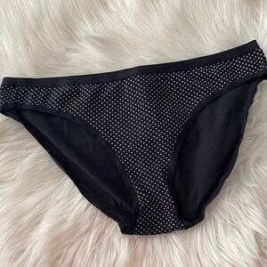 Victoria’s Secret black Polka Dot Bikini Briefs